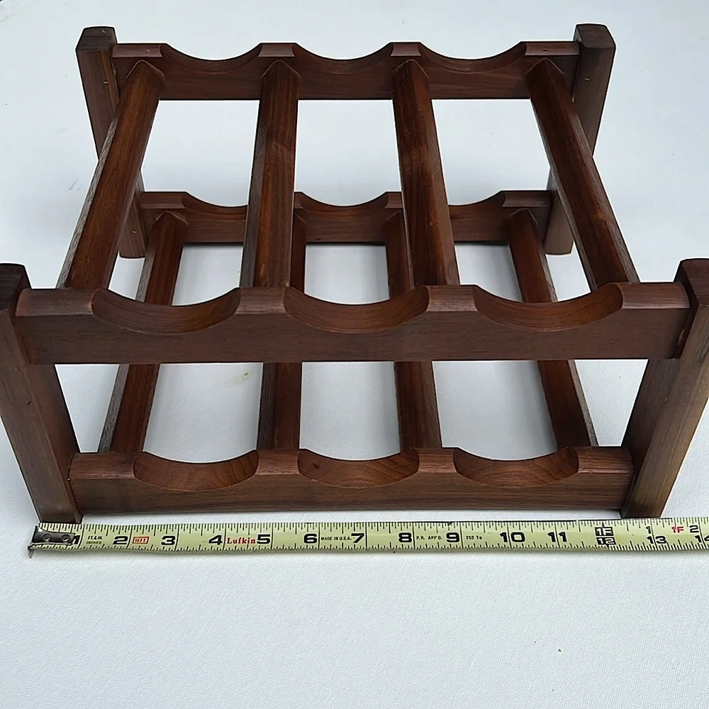 🍷70’s Wooden Wine Rack🍷 - Picture 2 of 4